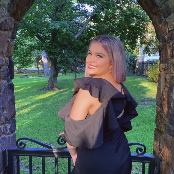 Boohoo Black Backless jumpsuit - Picture 1 of 3